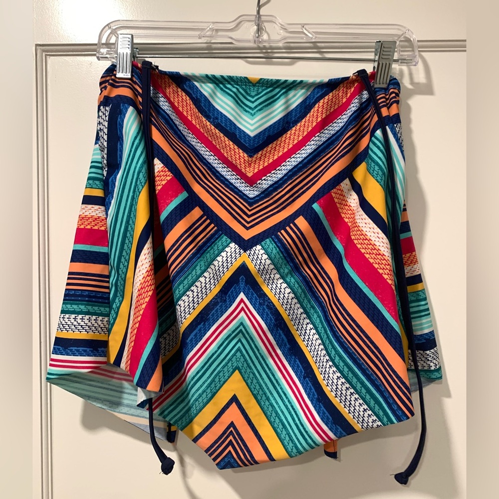 Kona Sol Navy and Multicolor Swimwear Top